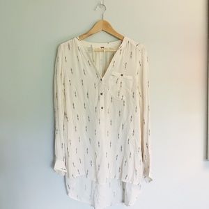 Free People | Long sleeve tunic blouse